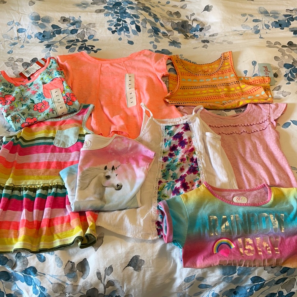 Girls Tee & Tanks sz 4/4t